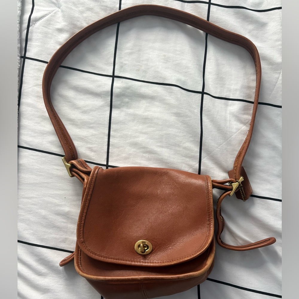 Vintage Coach Leather Brown Bag